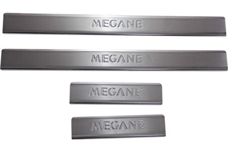 RENAULT MEGANE 2 SEDAN/HB/SW UYUMLU KAPI EŞİĞİ 4 PARÇA 2004-2010 PASLANMAZ KROM