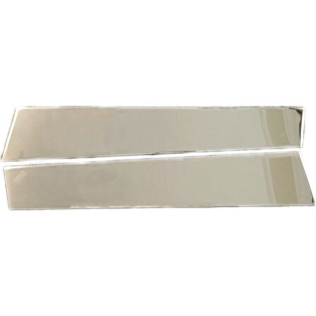 RENAULT MEGANE 2 HB UYUMLU KAPI DİREĞİ 2 PARÇA 2004-2010 PASLANMAZ KROM