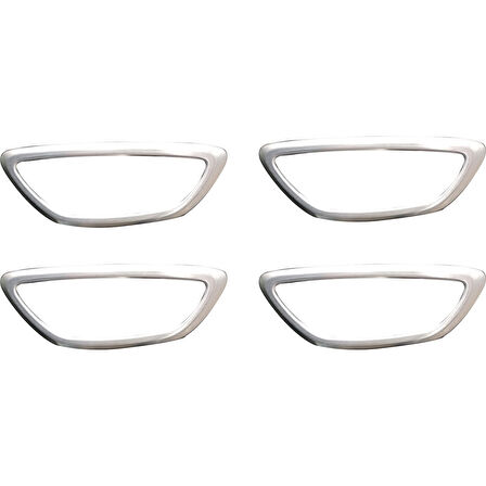 RENAULT MEGANE 4 SEDAN/HB UYUMLU İÇ KAPI ÇERÇEVESİ 4 PARÇA 2016-2020 PASLANMAZ KROM