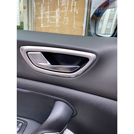 RENAULT MEGANE 4 SEDAN/HB UYUMLU İÇ KAPI ÇERÇEVESİ 4 PARÇA 2016-2020 PASLANMAZ KROM