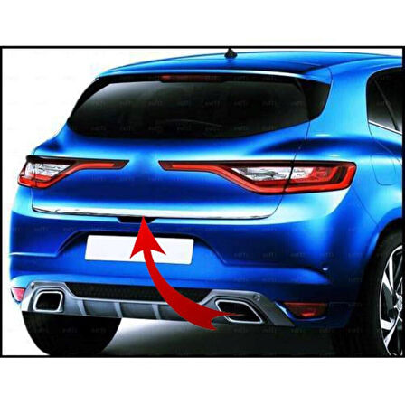 RENAULT MEGANE 4 HB UYUMLU BAGAJ ALT ÇITA 2016-2020 PASLANMAZ KROM