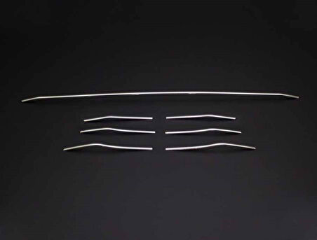 RENAULT MEGANE 4 SEDAN/HB UYUMLU ÖN TAMPON ÇITASI 7 PARÇA 2016-2020 PASLANMAZ KROM