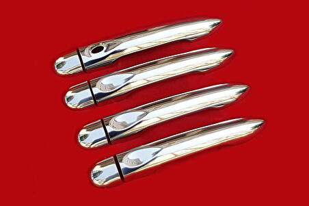 RENAULT GRAND SCENİC UYUMLU DOKUNMATİK KAPI KOLU 4 PARÇA 2010 ÜZERİ PASLANMAZ KROM