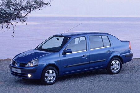 RENAULT CLİO SYMBOL 1 SEDAN UYUMLU CAM ÇITASI 4 PARÇA 1999-2008 PASLANMAZ KROM