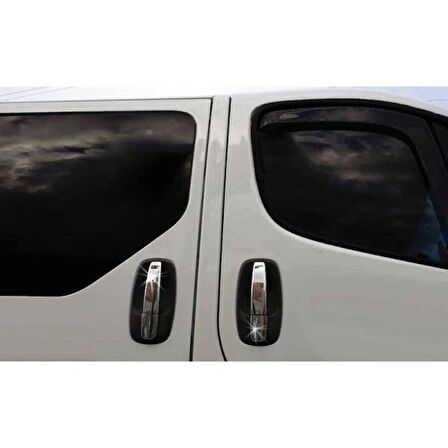 RENAULT TRAFİC UYUMLU KAPI KOLU 4 PARÇA 2001-2013 PASLANMAZ KROM