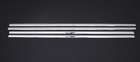 SKODA FABİA HB UYUMLU CAM ÇITASI 4 PARÇA 2000-2007 PASLANMAZ KROM