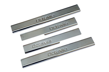 SKODA OCTAVİA A5 UYUMLU KAPI EŞİĞİ 4 PARÇA 2004-2013 PASLANMAZ KROM