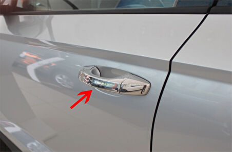 SKODA OCTAVİA A7 UYUMLU KAPI KOLU 4 PARÇA 2013 ÜZERİ PASLANMAZ KROM