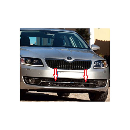 SKODA OCTAVİA A7 UYUMLU ÖN TAMPON ÇITASI 2013-2017 PASLANMAZ KROM