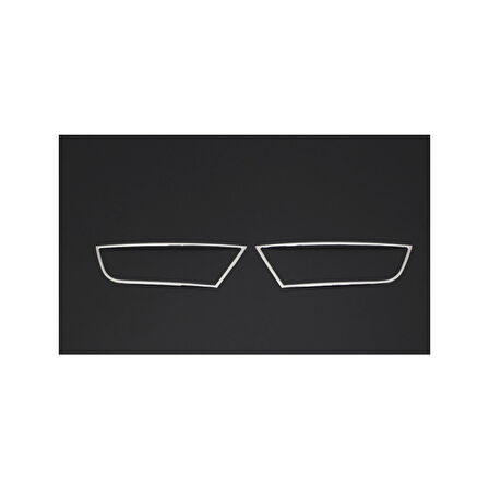 SKODA OCTAVİA A7 UYUMLU SİS ÇERÇEVESİ 2 PARÇA 2013-2017 PASLANMAZ KROM