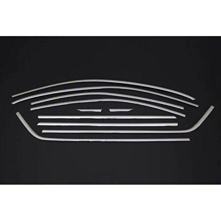 SKODA OCTAVİA A7 UYUMLU CAM ÇERÇEVESİ 10 PARÇA 2013 ÜZERİ PASLANMAZ KROM