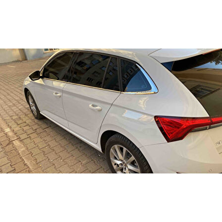 SKODA SCALA UYUMLU CAM ÇITASI 6 PARÇA 2020 ÜZERİ PASLANMAZ KROM