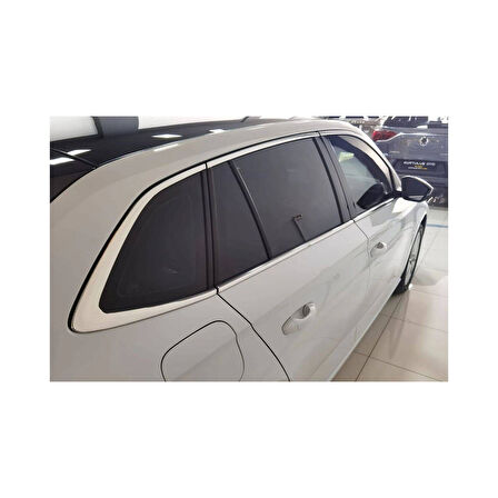 SKODA SCALA UYUMLU CAM ÇERÇEVESİ 10 PARÇA 2020 ÜZERİ PASLANMAZ KROM