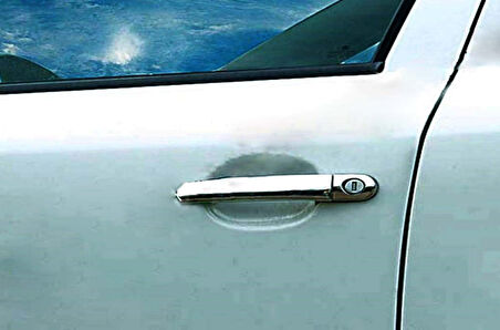 SKODA SUPERB-1 B5 UYUMLU KAPI KOLU 4 PARÇA 2001-2008 PASLANMAZ KROM