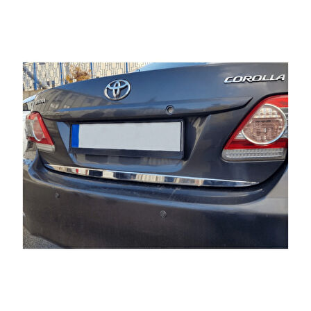 TOYOTA COROLLA SEDAN UYUMLU BAGAJ ALT ÇITA 2007-2012 PASLANMAZ KROM