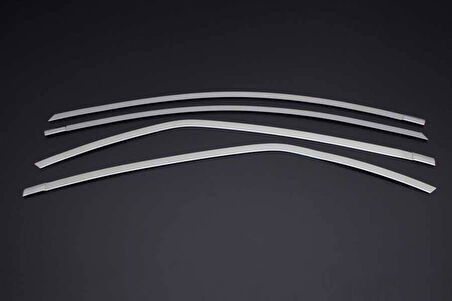 TOYOTA COROLLA SEDAN UYUMLU CAM ÜST ÇITASI 4 PARÇA 2013 ÜZERİ PASLANMAZ KROM