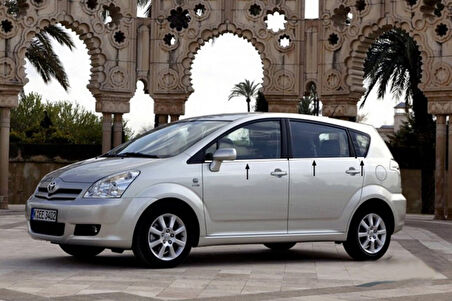 TOYOTA VERSO UYUMLU CAM ÇITASI 6 PARÇA 2004-2009 PASLANMAZ KROM