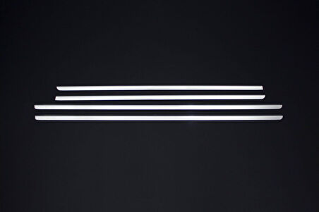 VW VOLKSWAGEN BORA UYUMLU CAM ÇITASI 4 PARÇA 1998-2004 PASLANMAZ KROM