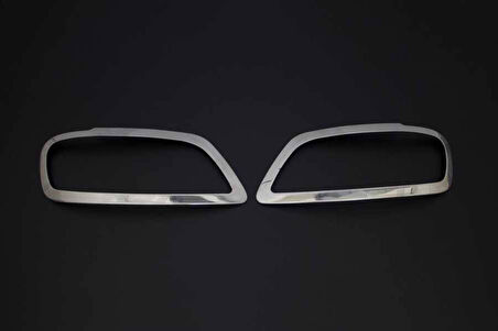 VW VOLKSWAGEN CADDY UYUMLU FAR ÇERÇEVESİ 2 PARÇA 2003-2010 PASLANMAZ KROM