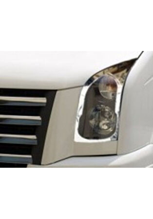 VW VOLKSWAGEN CRAFTER UYUMLU FAR ÇERÇEVESİ 2 PARÇA 2006-2017 PASLANMAZ KROM