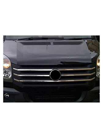 VW VOLKSWAGEN CRAFTER UYUMLU ÖN PANJUR 5 PARÇA (ALT TEK PARÇA) 2012-2017 PASLANMAZ KROM