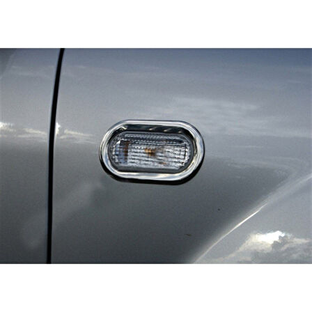 VW VOLKSWAGEN GOLF 4 HB/SW UYUMLU SİNYAL ÇERÇEVESİ 2 PARÇA 1998-2004 PASLANMAZ KROM