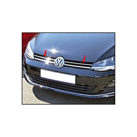 VW VOLKSWAGEN GOLF 7 HB UYUMLU ÖN PANJUR ÇITASI 2 PARÇA 2013 VE SONRASI PASLANMAZ KROM