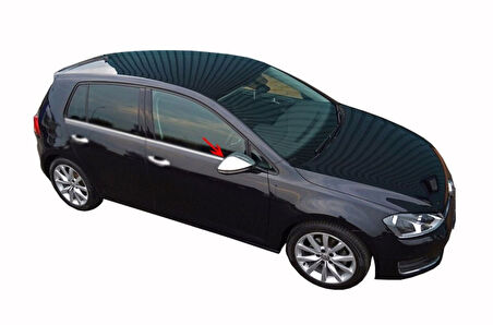 VW VOLKSWAGEN GOLF 7 HB UYUMLU AYNA KAPAĞI 2 PARÇA  2013 VE SONRASI PASLANMAZ KROM