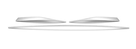 VW VOLKSWAGEN GOLF 8 HB UYUMLU ÖN TAMPON ALT ÇITASI 3 PARÇA 2020 VE SONRASI PASLANMAZ KROM