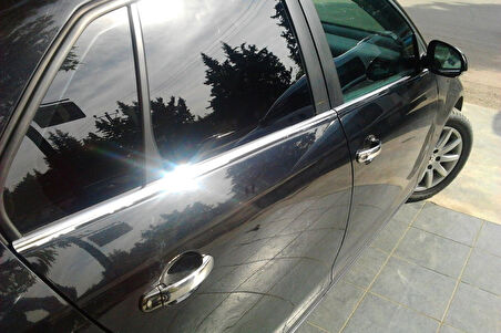 VW VOLKSWAGEN JETTA 5 SEDAN UYUMLU CAM ÇITASI 4 PARÇA 2005-2011 PASLANMAZ KROM