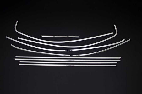 VW VOLKSWAGEN JETTA 6 SEDAN UYUMLU CAM ÇERÇEVESİ 12 PARÇA 2011 VE SONRASI PASLANMAZ KROM