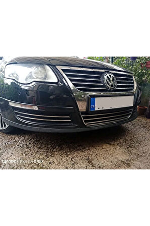 VW VOLKSWAGEN PASSAT B6 (3C) UYUMLU SEDAN ÖN TAMPON ÇITASI 7 PARÇA 2005-2012 PASLANMAZ KROM