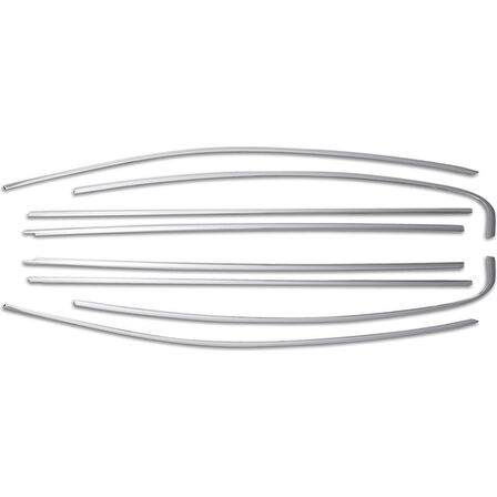 VW VOLKSWAGEN PASSAT B8 UYUMLU SEDAN CAM ÇERÇEVESİ 8 PARÇA 2015 VE SONRASI PASLANMAZ KROM