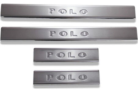 VW VOLKSWAGEN POLO  UYUMLU HB KAPI EŞİĞİ 4 PARÇA 2017 VE SONRASI PASLANMAZ KROM