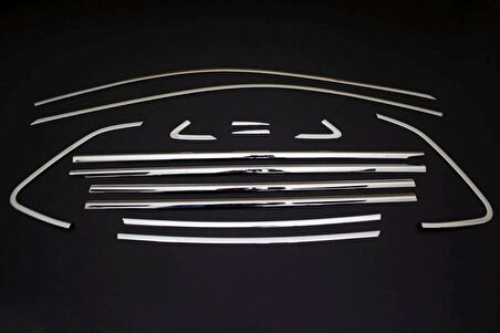 VW VOLKSWAGEN POLO  UYUMLU HB CAM ÇERÇEVE 12 PARÇA 2017 VE SONRASI PASLANMAZ KROM