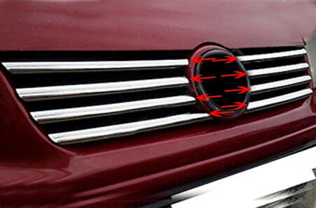 VW VOLKSWAGEN TRANSPORTER T4 CARAVELLE-MULTİVAN UYUMLU ÖN PANJUR 8 PARÇA 1995-2003 PASLANMAZ KROM