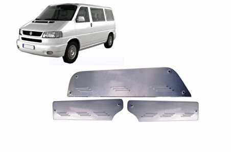VW VOLKSWAGEN TRANSPORTER T4-CARAVELLE UYUMLU KAPI EŞİĞİ 3 PARÇA 1995-2003 PASLANMAZ KROM
