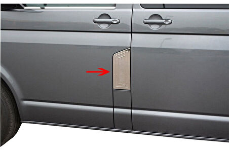 VW VOLKSWAGEN TRANSPORTER T6 UYUMLU DEPO KAPAĞI 2015 VE SONRASI PASLANMAZ KROM