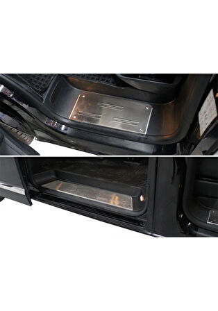VW VOLKSWAGEN TRANSPORTER T6 UYUMLU KAPI EŞİĞİ 3 PARÇA 2015 VE SONRASI PASLANMAZ KROM