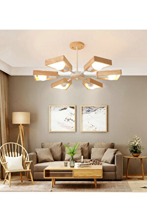 WoodMill Ahşap Avize