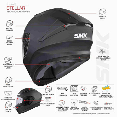 SMK Stellar Taotei Kapalı Kask