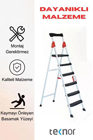 Extreme Plastik Basamaklı Metal Merdiven