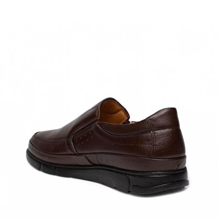 İçi Dışı Hakiki Deri Ortapedik Anotomik Taban Confort Erkek Klasik Bağcıksız Ayakkabı Tarz1096