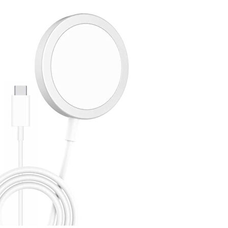 Smcase iPhone 14 Pro Kılıf Manyetik Wiriless Destekli Krom Silikon  Wiriless Şarj Aleti