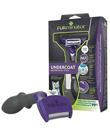 Furminator  Short Hair Kısa Tüylü Kedi Tarağı - Medium - Large