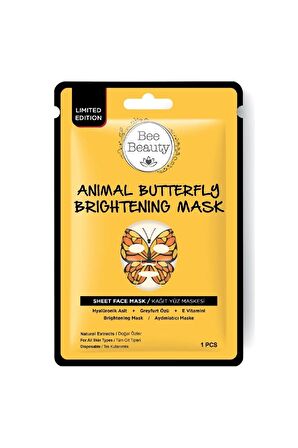 Animal Kağıt Maske Butterfly Aydınlatıcı Kelebek Maske