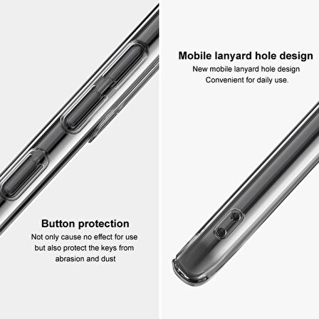 Smcase iPhone 14 Plus Kılıf Mika Kristal Sert Silikon  Tam Kapatan Ekran Koruyucu