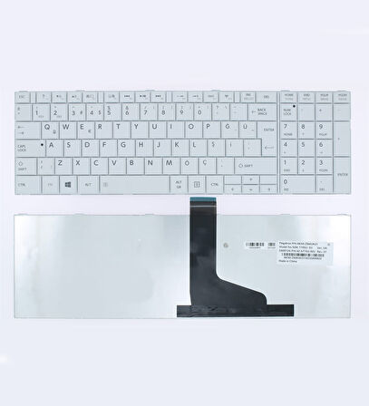 Toshiba Satellite Pro C850-15T Klavye Türkçe Beyaz