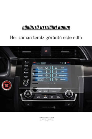 Honda Civic Makyajlı Kasa Fc5 Navigasyon Uyumlu 9h Nano Ekran Koruyucu