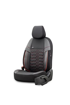 Elegance Design Universal Seat Cover Black-red